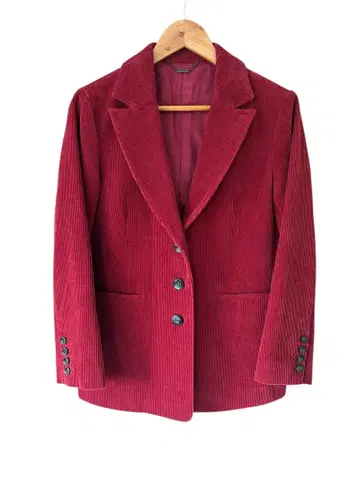 릴리 브라운 테일러드 자켓 코듀로이 레드 프리 사이즈