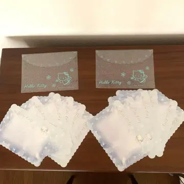 헤이세이 레트로 키티 파우치 편지지 2003년 산리오