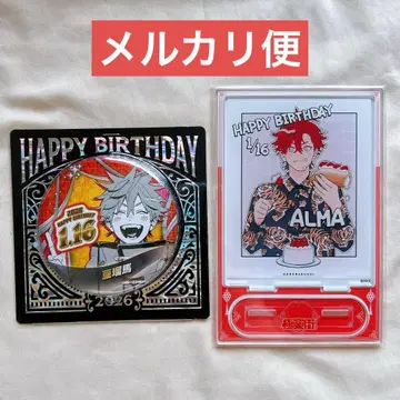 극락가 생일 캔뱃지 생일 디오라마 피규어 아루마