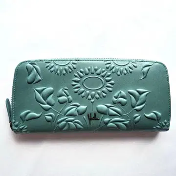 [새상품] sybilla 시빌라 솜브라 라운드 지퍼 장지갑 블루