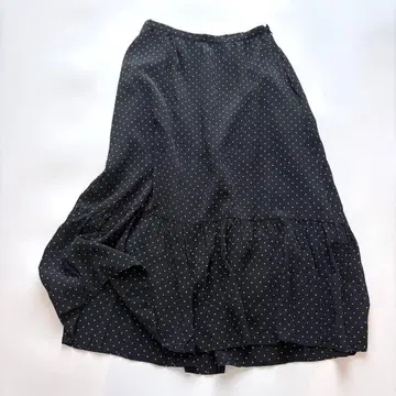 매킨토시 철학 도트 스커트 블랙 롱