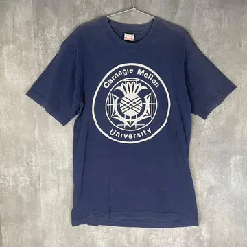[ USA 제조 ] FRUIT 80's 카네기 멜론 대학 칼리지 티셔츠
