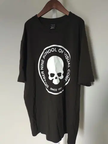 정품 새상품 NUMBER(N)INE 넘버나인 스컬 블랙 T셔츠 3 M