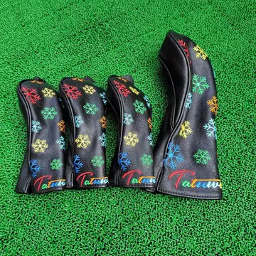 컬러풀 눈꽃 골프 헤드커버 4개 세트