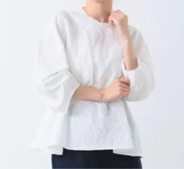 Demi-Luxe BEAMS / 자카드 퍼프 슬리브 풀오버 36