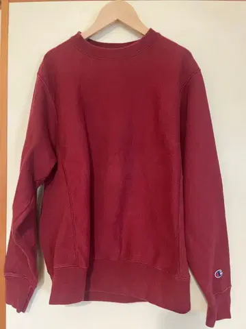 Champion Reverse Weave 빨간색 맨투맨 S