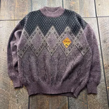 구제 의류 유로 빈티지 니트 바즈 아이 이탈리아제 XL