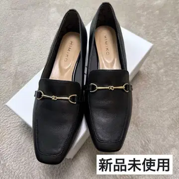 [미사용 새상품] 히미코/부드러운 가죽 비트 모티브 로퍼 24.0cm