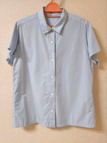 야마토미치 반팔 셔츠 여성용 M 모닝 블루