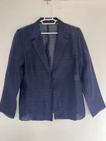 LEONARD FASHION 네이비 테일러드 자켓 사이즈 9AR