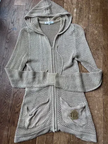 LEONARD SPORT 후드 부착 가디건 38