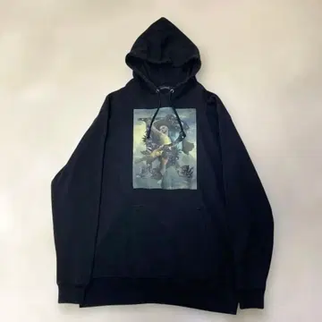 CIVARIZE 블랙 후드티 프론트 프린트