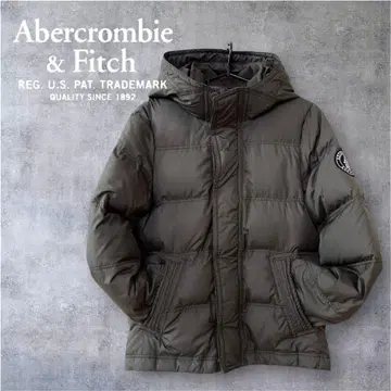 Abercrombie & Fitch 후드 부착 다운 자켓