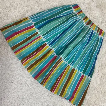 Sybilla 라이트 블루 M 스트라이프 멀티 컬러 오샤레 모던