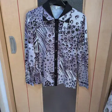 LEONARD 애니멀 프린트 긴팔 셔츠 40