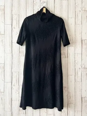 HANAE MORI 하이넥 반팔 블랙 원피스 11호