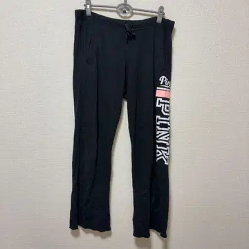 빅토리아 시크릿 PINK 스웨트 팬츠 M 블랙 로고