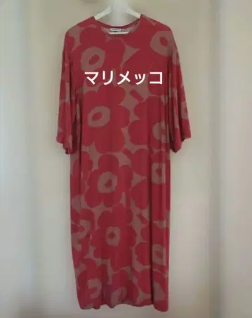 마리메꼬 marimekko 우니코 7부 소매 롱 원피스 M