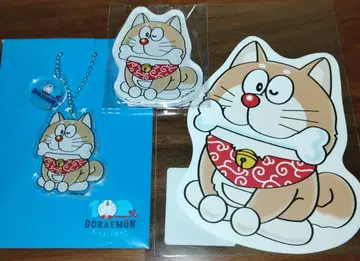 100% 도라에몽 & 프렌즈전 시바견 키체인 & 마그넷 엽서 3세트