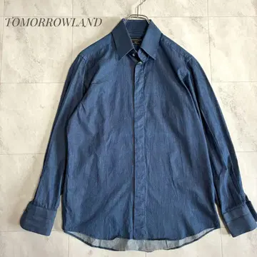 TOMORROWLAND PILGRIM 데님 셔츠 히요쿠 긴팔 M 상당