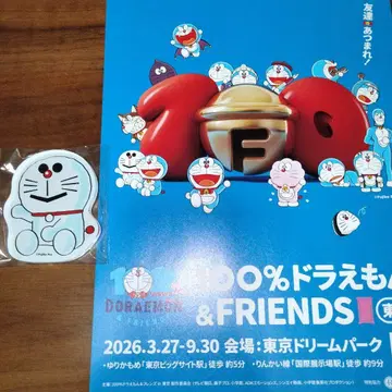 100% 도라에몽&프렌즈 도라에몽 눈사람 아크릴 마그넷