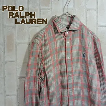 폴로 랄프로렌 셔츠 긴팔 린넨 체크 현행