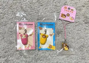 리락쿠마 코리락쿠마 스트랩 마스코트 홀더 침낭