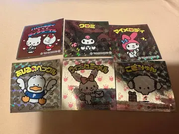 산리오 캐릭터즈 만 초코 키티 다니엘 쿠로미 마이멜로디 세트