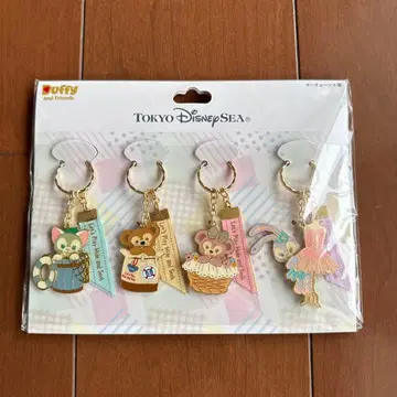 더피와 프렌즈 키링 4개 세트 디즈니씨