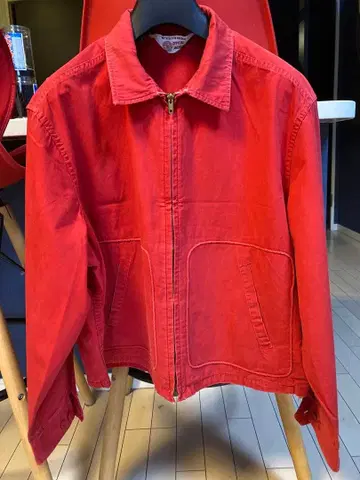 1970년대 빨간색 보이 스카우트 자켓 TALON 지퍼 포함