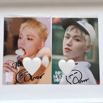 boynextdoor 보넥도 리우 개별 사인 개사 친필 사인