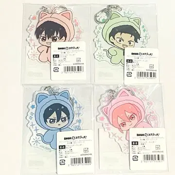 다이아의 A DMM 스크래치 고양이 귀 인형옷 아크릴 키링