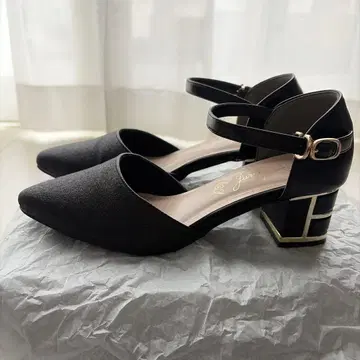 반짝반짝 글리터 청키힐 세퍼레이트 펌프스 박스 포함