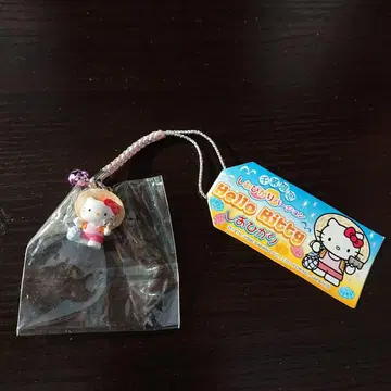 지역 한정 키티 매듭 스트랩 치바 한정 소금 채집 버전