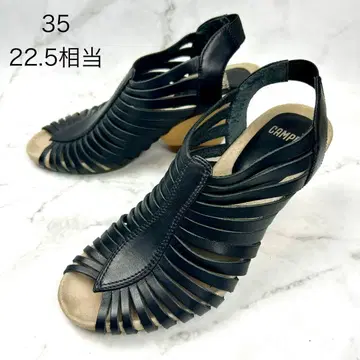 CAMPER Racheal 가죽 샌들 웨지솔 35 22.5