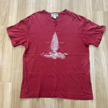 SASSAFRAS 버건디 T셔츠 M