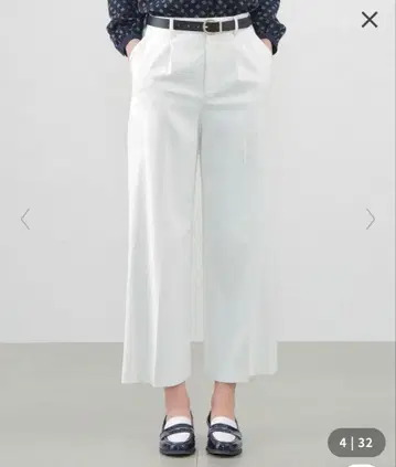 매킨토시 철학 세미 와이드 팬츠 드라이 옥스퍼드 와이드