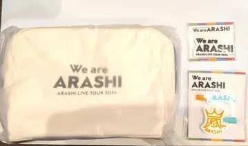 We are ARASHI 파우치 로고 마그넷 헤어 클립 아라시