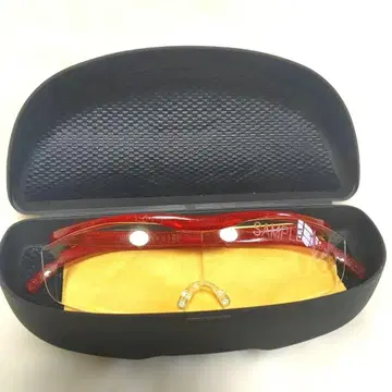 Hazuki 1.6 샘플 돋보기 루페 빨간색 프레임 케이스 포함 새상품급