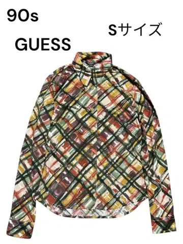 90s GUESS 게스 셔츠 S 사이즈 이탈리아제 아메카지 빈티지