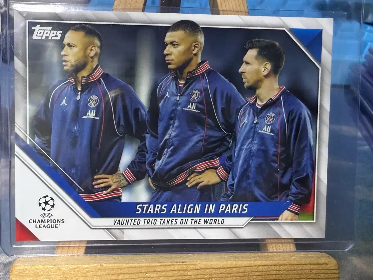 Topps PSG 네이마르/음바페/메시 카드