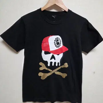 그라니프 스컬 크로스본 패턴 T셔츠 블랙 M 사이즈