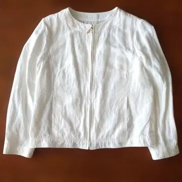 매킨토시 필로소피 린넨 화이트 자켓 블루종 38