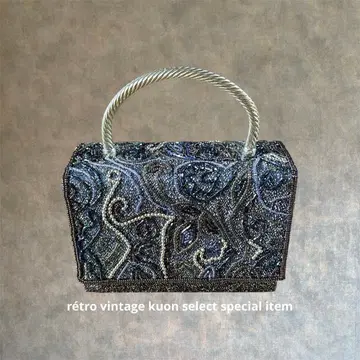 비즈 자수 핸드백 파티백 포멀 빈티지 코디 레트로 코디