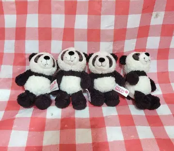 봉제 인형 키링 팬더 NICI 니키 4종 세트