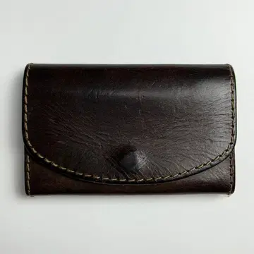 organ 오르간 가죽 명함지갑 카드 케이스 브라운