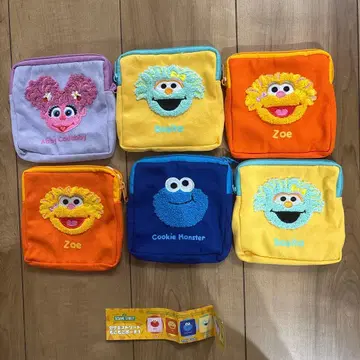 쿠키 몬스터 파우치 6개 세트