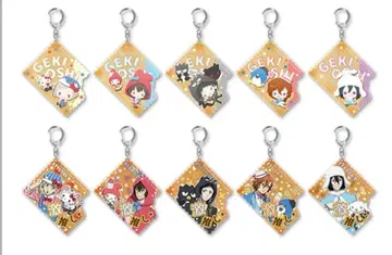 문호 스트레이독스 X 산리오 캐릭터 최애 아크릴 키링 장미 22개