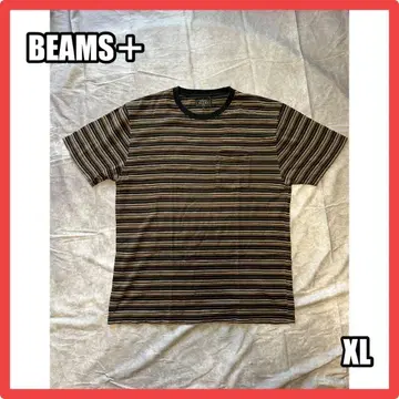 [ BEAMS+ ] 빔즈 멀티 보더 포켓 T셔츠 XL 아메카지