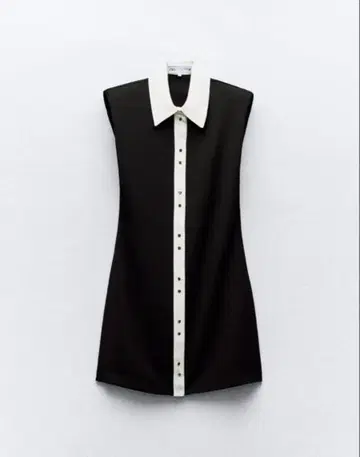 ZARA 숄더 패드 대비 미니 원피스